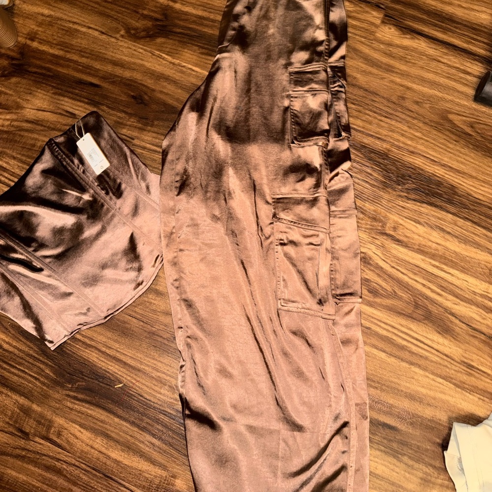 Favorite Daughter Brown Silk Set